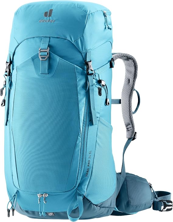 Deuter Womens Trail Pro 34L SL Backpack, Multi-Day Pack for Hiking & Trek - Lagoon-Atlantic