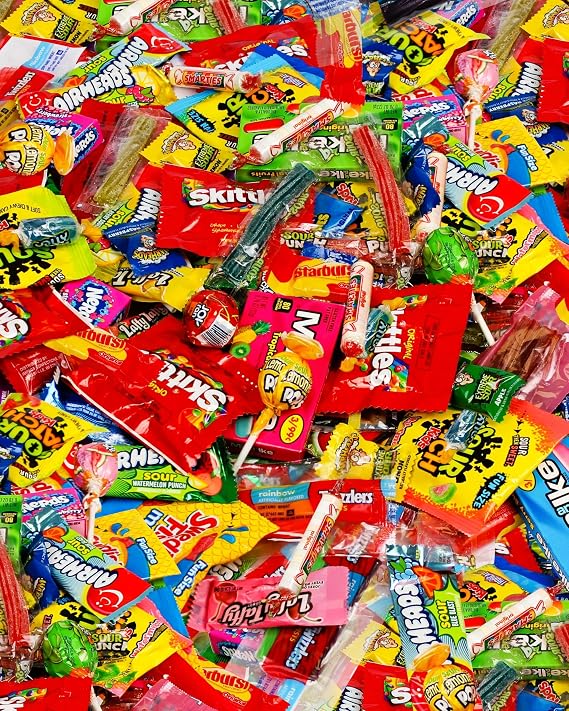 Bulk Candy Variety Pack 2 LB - Individually Wrapped Assorted Chewy & Hard | Fruity Mixed Candy for Pinata, Goodie Bags, Party Favors, Parades, Birthdays, Classroom Rewards, Office Bowls, Gifting