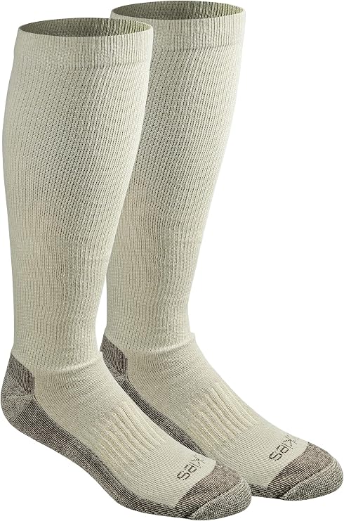 Dickies Men's Light Compression Comfort Over-The-Calf Socks, Available in M-XXL (2, 4 Pairs)