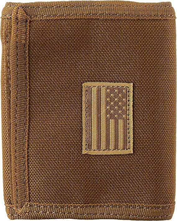 RAPDOM Mens Tactical Wallet, Coyote, 4.75" x 3.5" x .75"