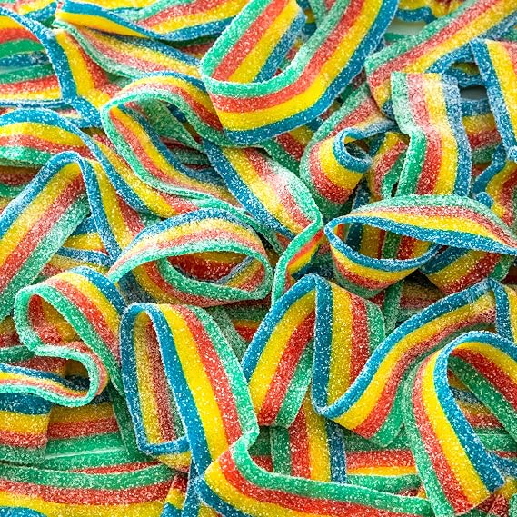 SourZap Sour Belts | 8-Ounce Pack | Gummy Candy | Assorted Fruit Flavors