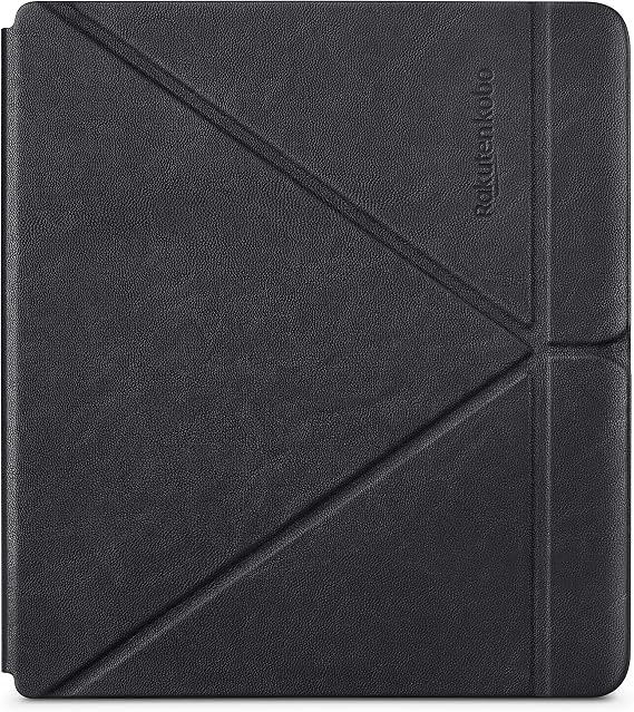 Kobo Sage SleepCover Case | Black | Sleep/Wake Technology | Built-in 2 Way Stand | Vegan Leather | 8" Compatible with Kobo Sage eReader